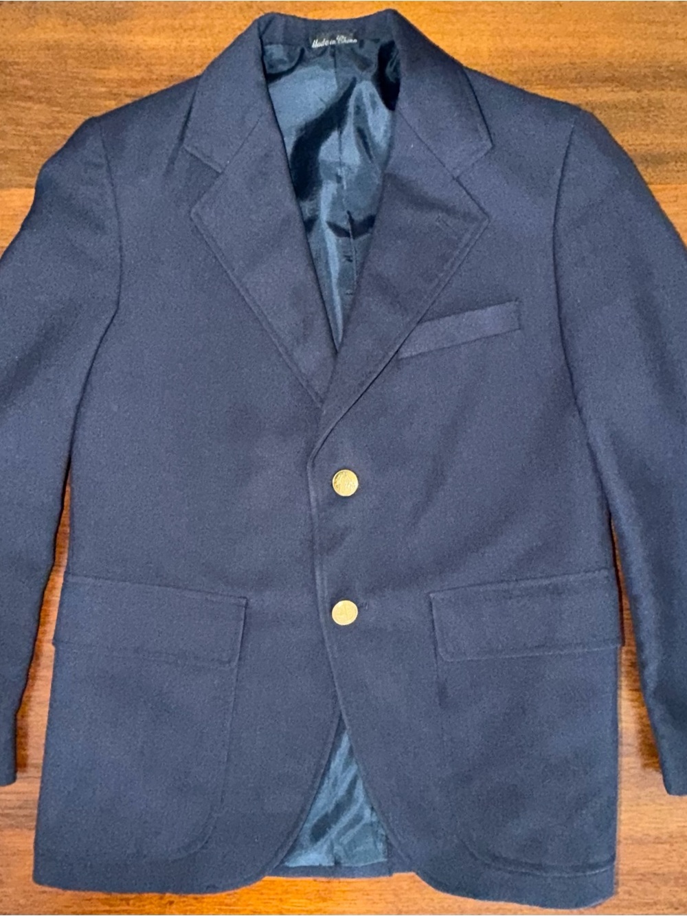 Children's Navy Blazer with Gold Buttons size 13